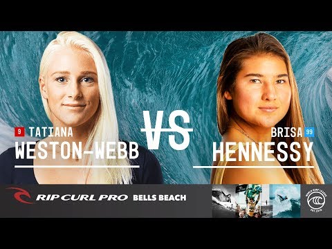 Tatiana Weston-Webb vs. Brisa Hennessy - Round of 16, Heat 8 - Rip Curl Pro Bells Beach W 2019