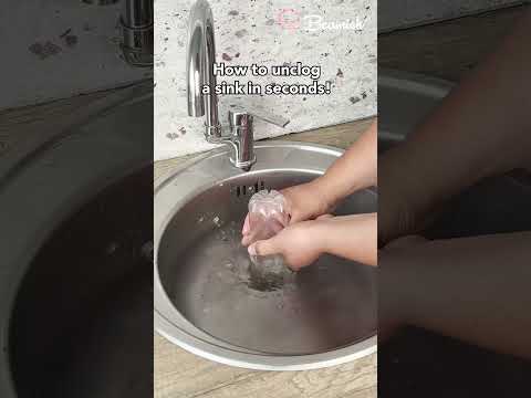 How to unclog a sink in seconds! #unclog #sink #trick
