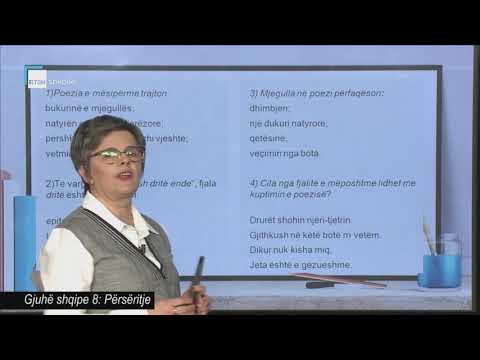 Gjuhë shqipe 8 - Përsëritje