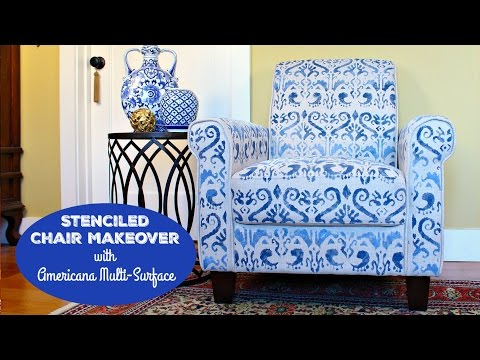 HOW TO: Stenciled Chair Makeover