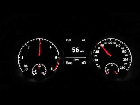 Golf 7 1.6 tdi Bluemotion DSG 105hp acceleration