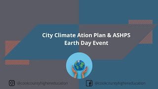 City Climate Action Plan and ASHPs - Earth Day Event