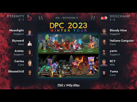 Eternity vs DogChamp (game1) - DPC 2023 NA Winter Tour Division II