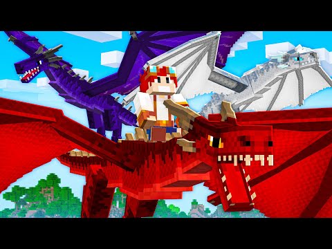 DOMESTIQUEI TODOS OS DRAGÕES DO MINECRAFT - Ice and Fire