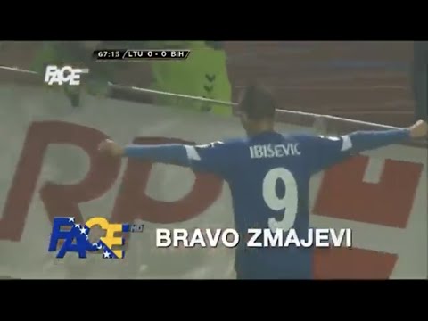 Lithuania 0-1 Bosnia and Herzegovina | Goal Vedad Ibisevic for the World Cup 2014