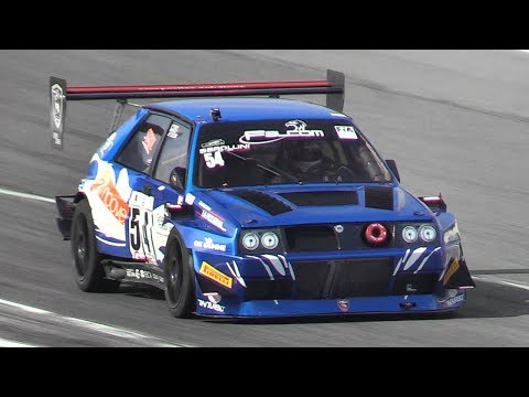 Lancia Delta Evo Hillclimb Monster Testing on Track - Accelerations, Backfires & Sound!