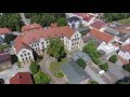 NIESKY - Flying over the city with NY in Saxony with a drone of new generation - Germany