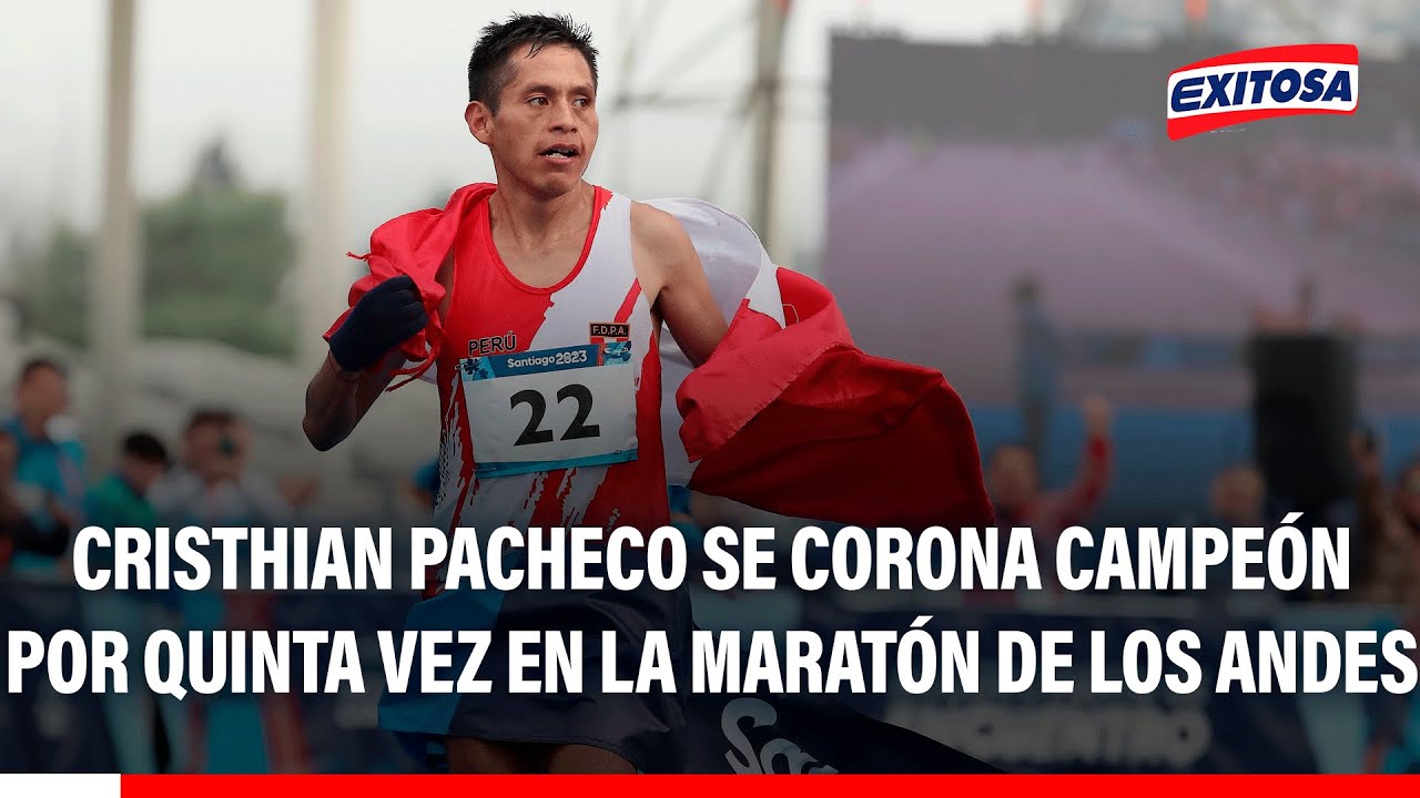 🔴🔵 Cristhian Pacheco se corona campeón por quinta vez en la maratón de Los Andes