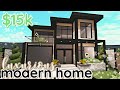 Luxurious 15k Bloxburg Modern House Build: 2 Story *WITH VOICE*