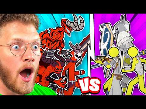 Ultimate DEMONS vs KNIGHTS Stickman War!