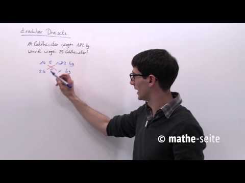 Dreisatz: mit dem Dreisatz rechnen ist ganz einfach, Beispiel 2 | G.01.03