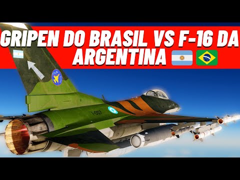 SIMULAÇÃO: Gripen do Brasil vs F-16 da Argentina - O Brasil ficou em desvantagem?