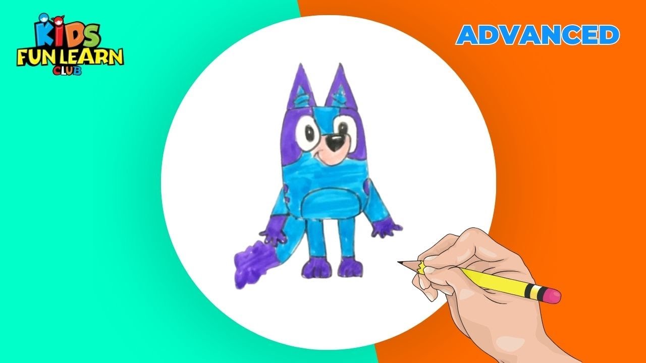 Draw Bluey the Puppy