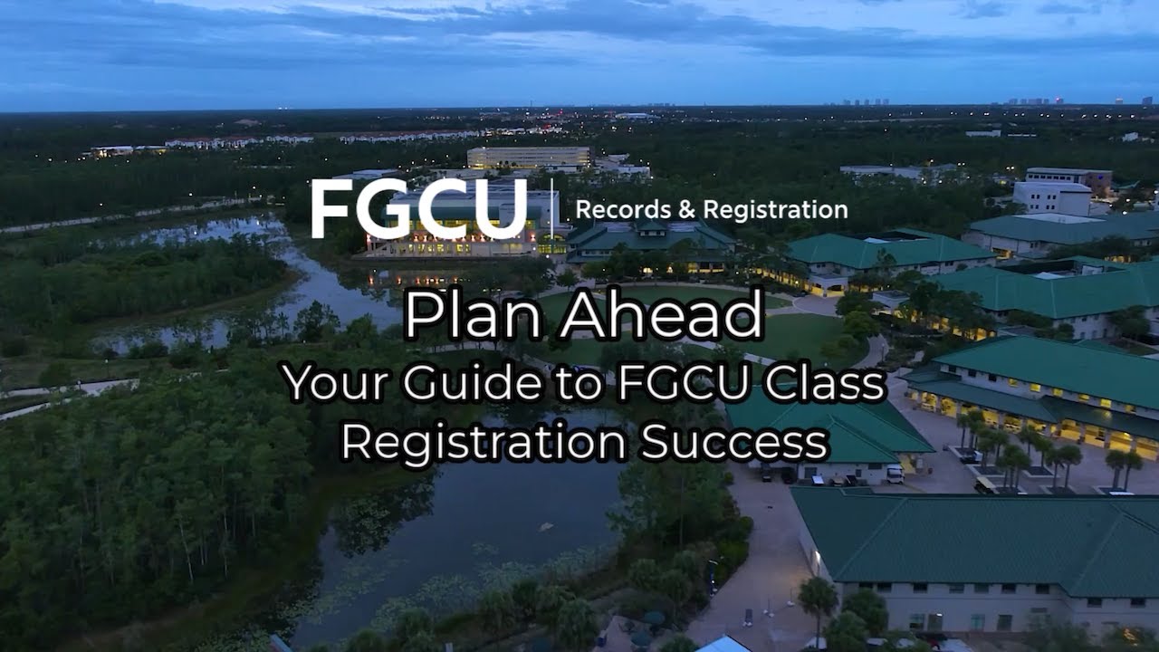 Using Plan Ahead for RegistrationVideo Thumbnail