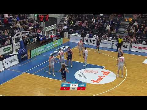 Tobias Sjöberg 12 poäng & 8 returer vs. Umeå BSKT