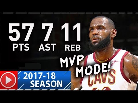 LeBron James UNREAL Full Highlights vs Wizards (2017.11.03) - 57 Pts, 11 Reb, 7 Ast, BEAST!