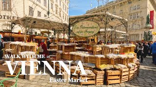 Egg, Egg, Egg...Easter Market in Vienna's Old Town | Walking Tour | 4K HDR