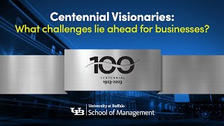YouTube video School of Management alumni discussing the challenges that lie ahead for businesses in the next 100 years.
