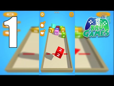 Chain Cube: 2048 3D merge game Gameplay Walkthrough #1 (Android, IOS)