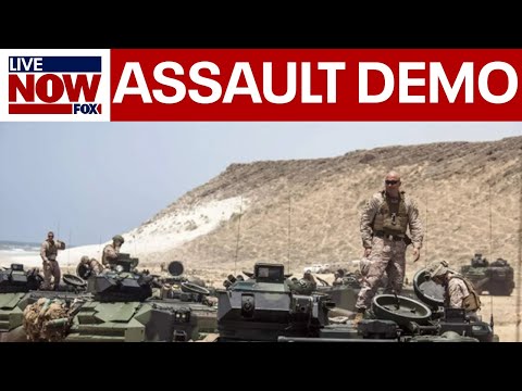 Marines Amphibious Assault Demonstration for 250th Anniversary with VP JD Vance