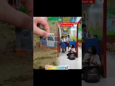 When You Shifted Govt School to Private school 🏫 #shorts#teratrigun#schoollife