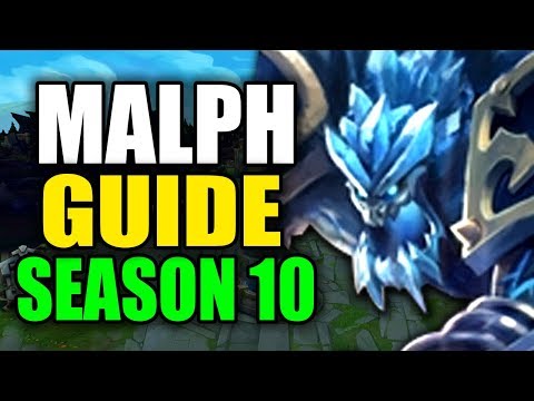 SEASON 10 MALPHITE GAMEPLAY GUIDE - (Best Malphite Build, Runes, Playstyle) - League of Legends