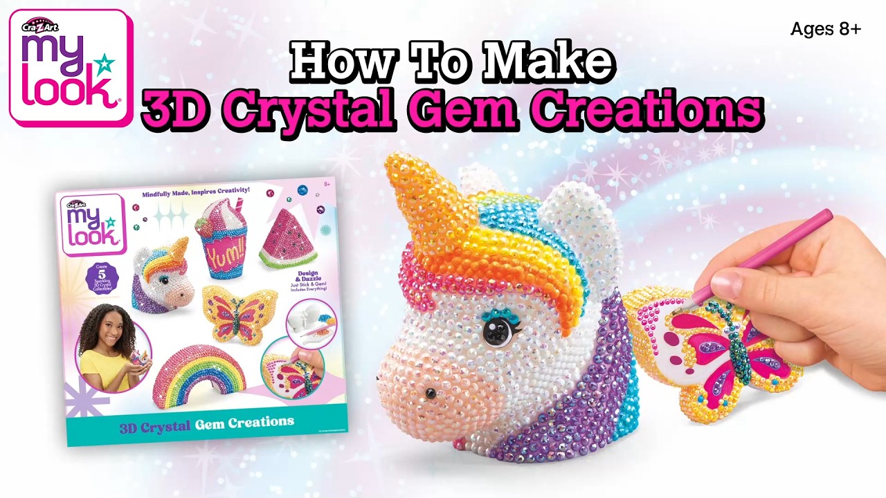 My look 3d crystal gem creations