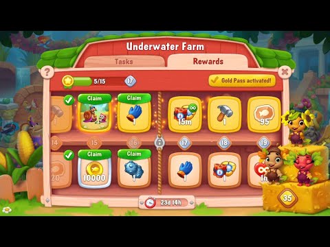 @Fishdom Win Strikes Level 8239 - 8248. Underwater Farm Level 16 Unlocked.