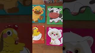 Пазлы ЗИГЗАГ "Зверята" 18 эл Baby Toys (макси)