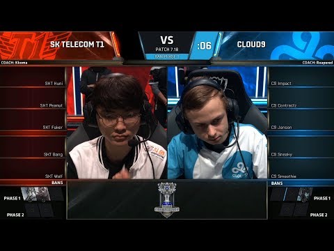 SKT vs C9 - Worlds 2017 Group Stage Day 1 - SK Telecom T1 vs Cloud 9