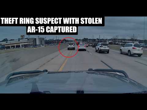 Intense High Speed Pursuit of Gun Theft Ring Suspects-Crashed Out into Swampy Area!