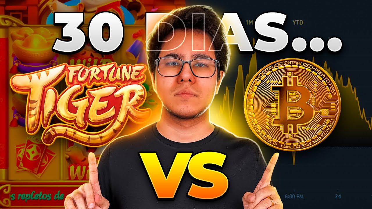 30 DIAS APOSTANDO NO TIGRINHO VS COMPRANDO BITCOIN! QUAL LUCROU MAIS?