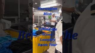 VTO Short: NCL Bliss Laundry Secrets Revealed 🧺🚢| #NorwegianBliss #NCL #Cruise #LaundryTour #Bliss