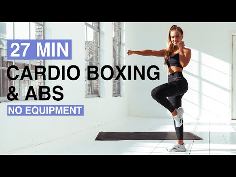 27 MIN INTENSE CARDIO BOXING & ABS WORKOUT | No Equipment, At Home