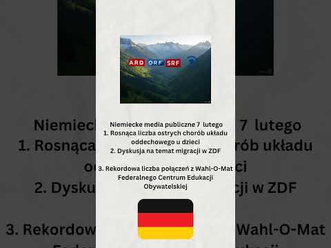 Niemieckie media publiczne 7 lutego