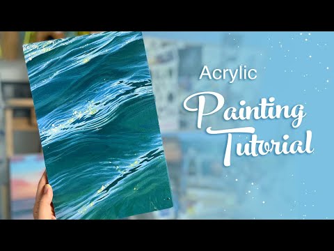Acrylic Painting Tutorial - How to Paint Realistic Water