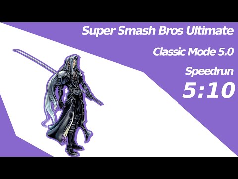 Sephiroth's Classic Mode in 5:10 | [5.0] | Super Smash Bros. Ultimate