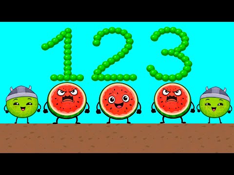 Draw 0-1-2-3-4-5-6-7-8-9-10-10-9-8-7-6-5-4-3-2-1-0 and Smash Watermelon Monsters! 🍉