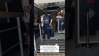 Embarcation aboard Msc Euribia in Dubai with msc friend  Emmi Black ⚫️ Msc Euribia Msc Cruises ⛴️