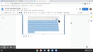 How to Format Block Quotes in MLA Format