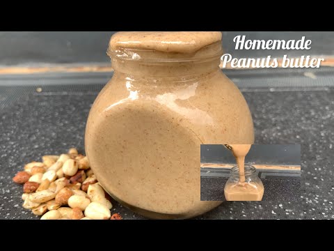 Homemade peanut butter | How to make peanut butter at home EASY STEPS