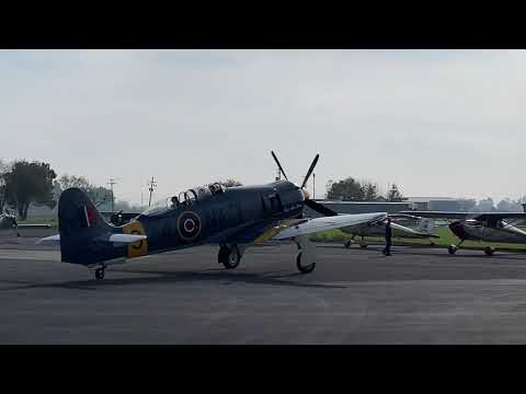 New Year’s Day Hawker Sea Fury Fun Bristol Centaurus Engine Yolo County