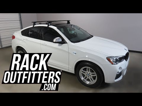 BMW X4 with Yakima BaseLine Jetstream Roof Rack Crossbars by Rack Outfitters