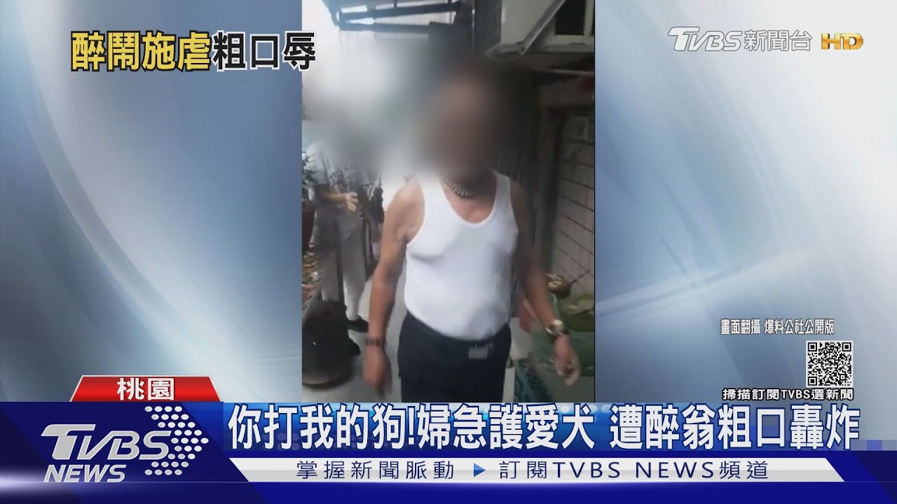 你打我的狗！婦急護愛犬　遭醉翁粗口轟炸
