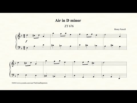 Purcell, Air in D minor, ZT 676