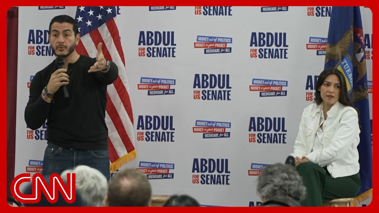 Live: El-Sayed campaigns with AOC in Michigan ahead of Senate election