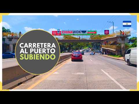 La CARRETERA AL PUERTO DE LA LIBERTAD en el sentido regresando a SAN SALVADOR - EL SALVADOR 2026