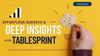 How to create Surveys & Feedbacks using TableSprint?