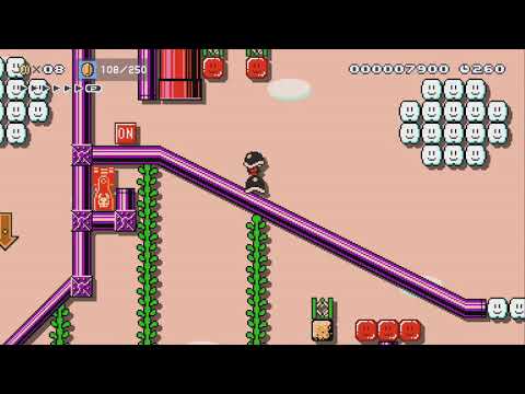 Evil Gumba Slide Party [GLP] by GLPTV - Super Mario Maker 2 - No Commentary 1bv