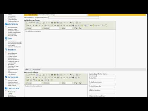 Gambio - Neuer Artikel